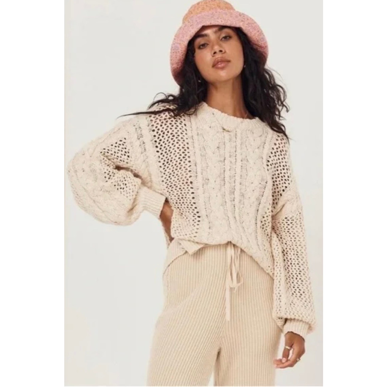 Spell & The Gypsy Kelani Cable Jumper / Sweater Size Medium Nwt